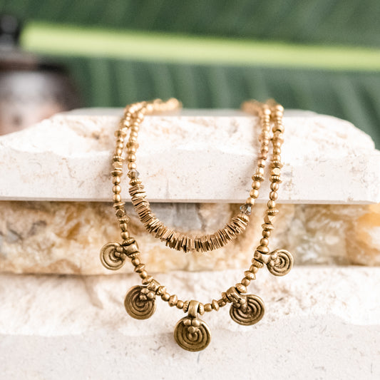 Circles and Squares Necklaces