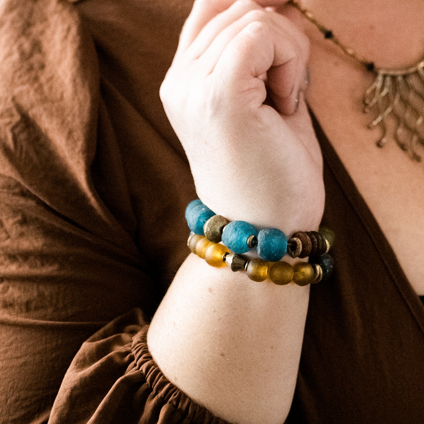 Recycled Glass Bracelet